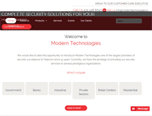 Tablet Screenshot of moderntechnologies.in